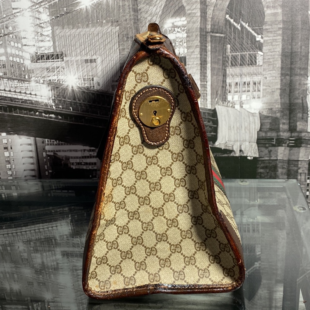 Authentic Vintage Gucci Sherry Line Boston Bag - Picture 9 of 17